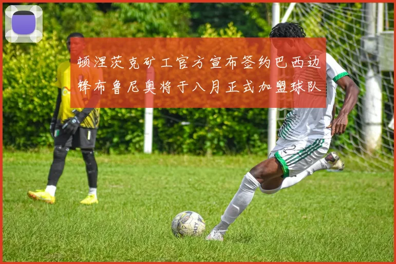 顿涅茨克矿工官方宣布签约巴西边锋布鲁尼奥将于八月正式加盟球队